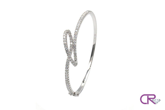 18K Diamond Bangle Bracelet