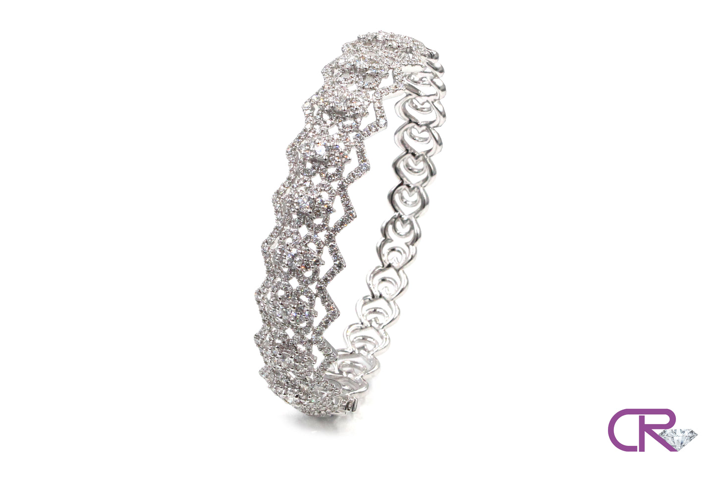 18K Diamond Vintage Bangle
