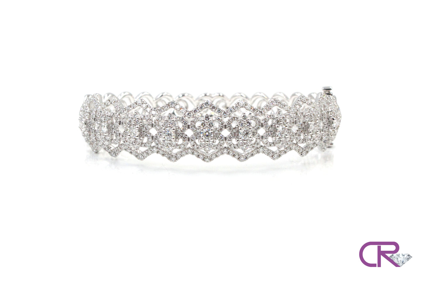 18K Diamond Vintage Bangle