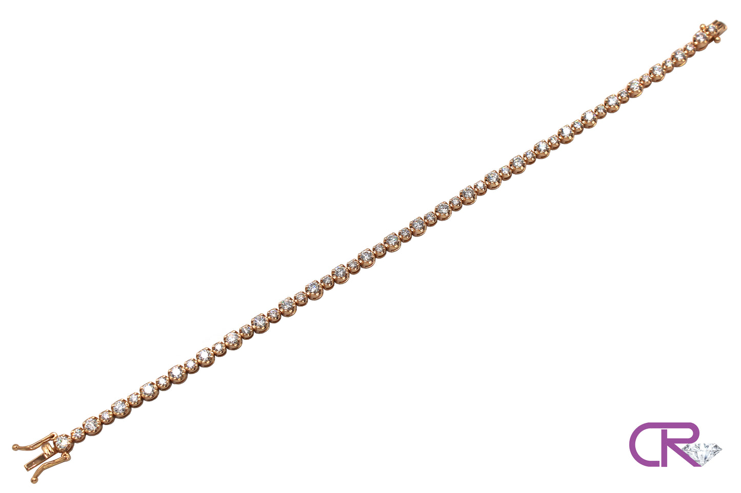 18K Yellow Gold Tennis Bracelet