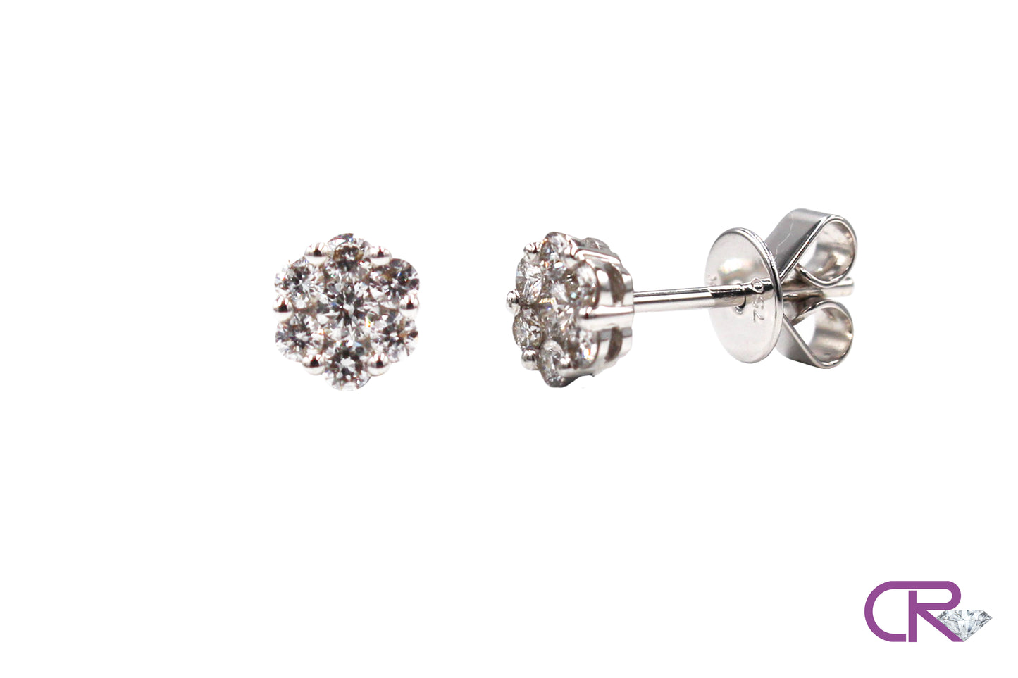 Floral Diamond Studs