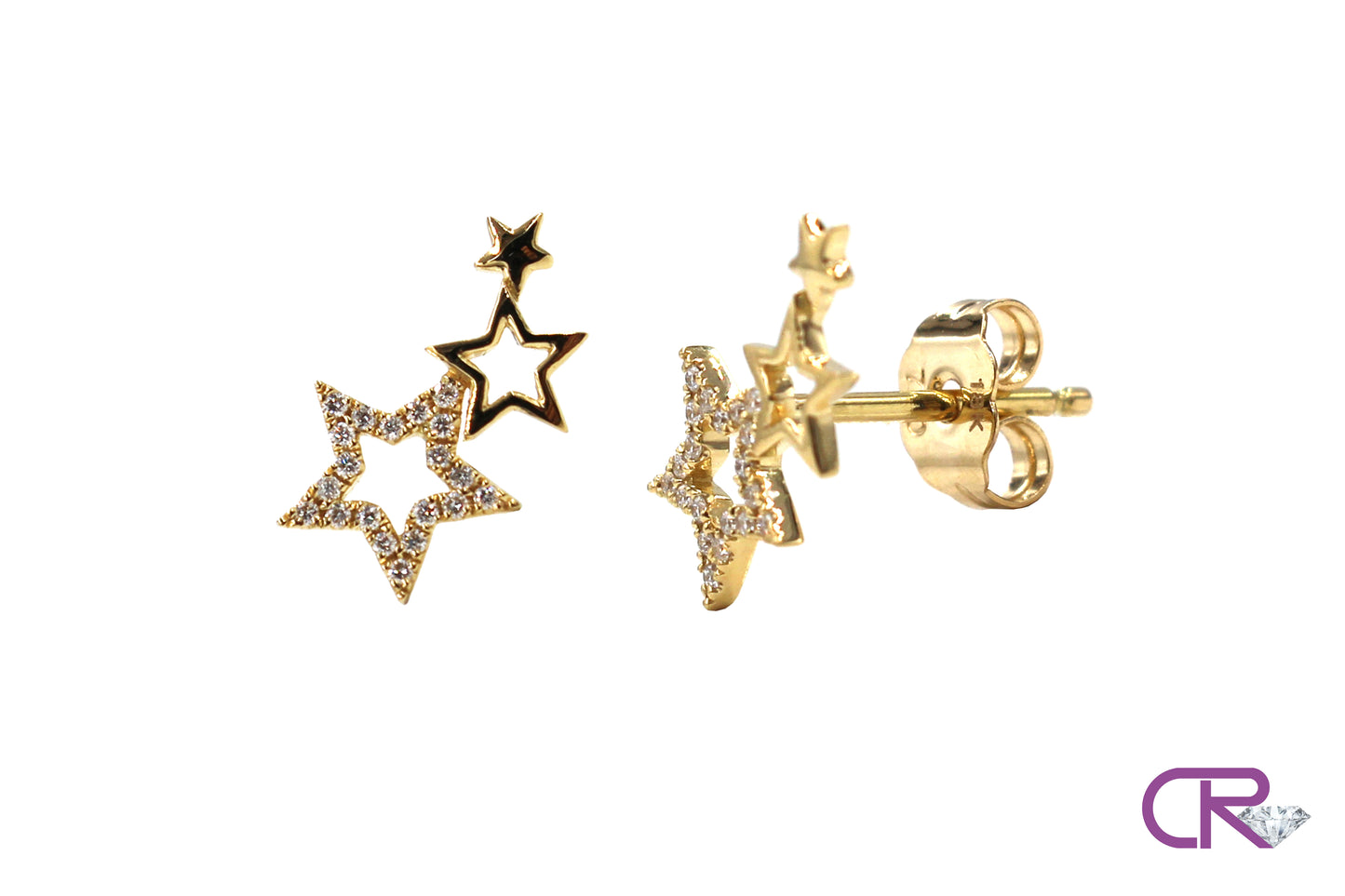 Diamond Shooting Star Studs
