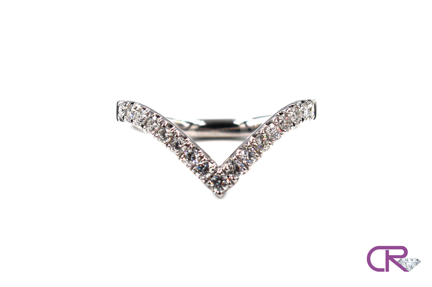 Diamond V Shape Ring
