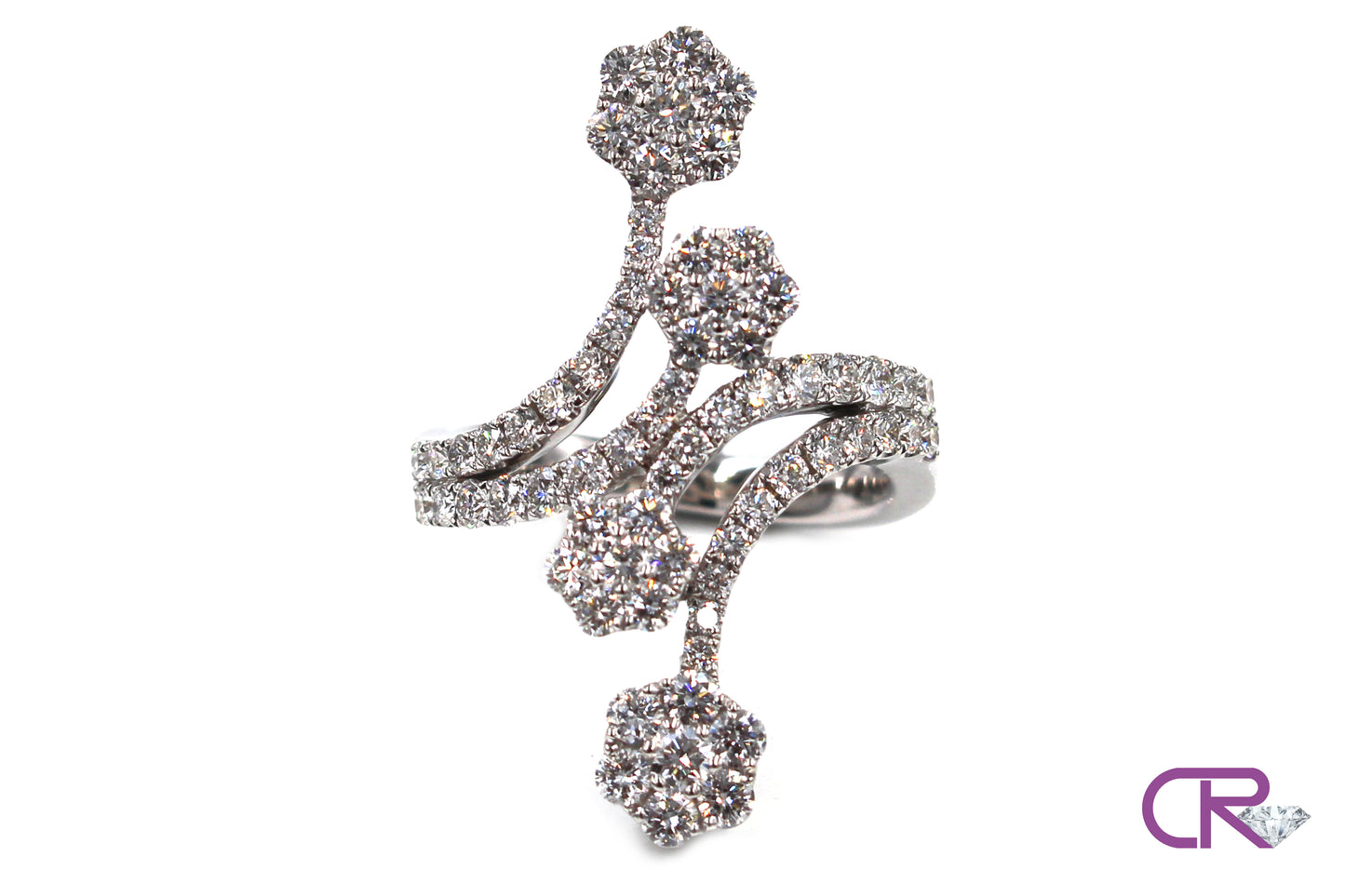 Diamond Floral Ring