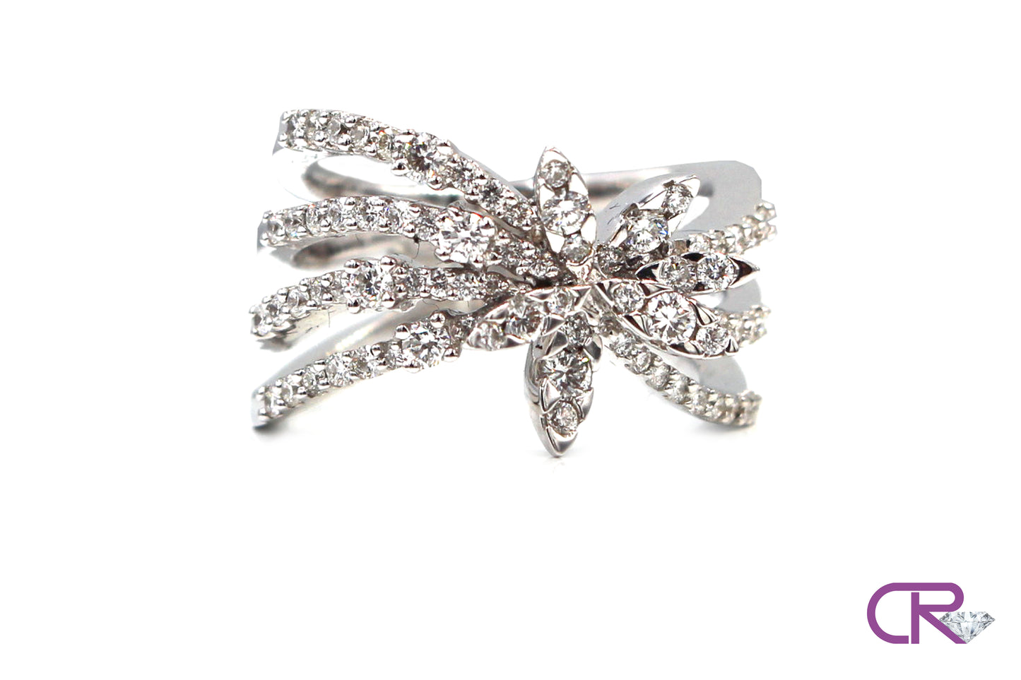 Diamond Floral Wrap Ring