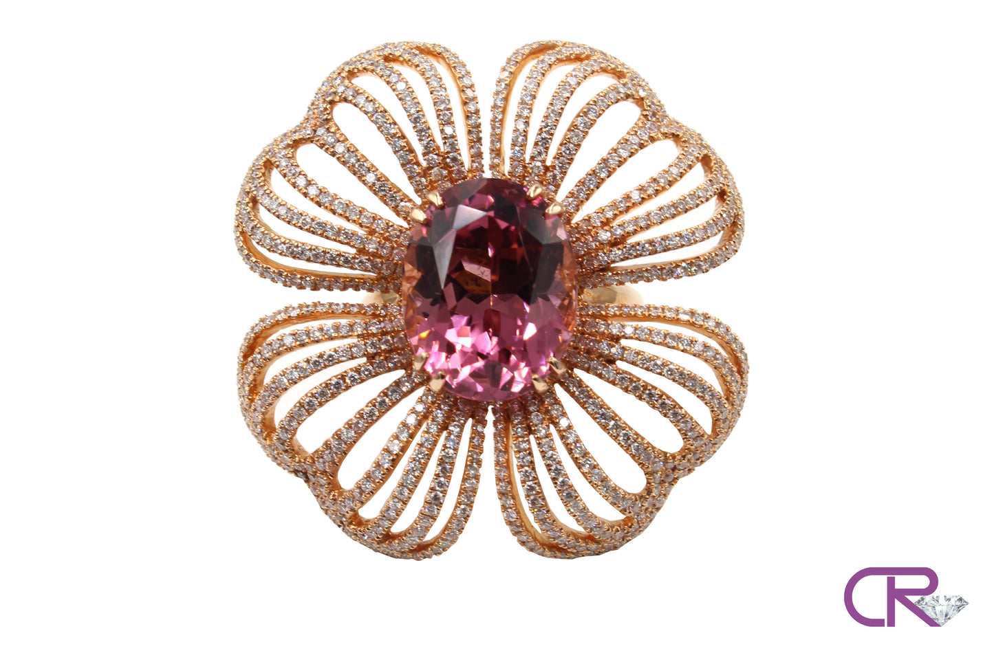 Rose Gold Wild Flower Ring