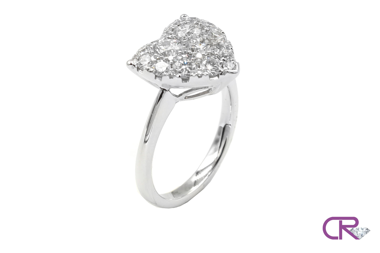 Diamond Illusion Heart Ring