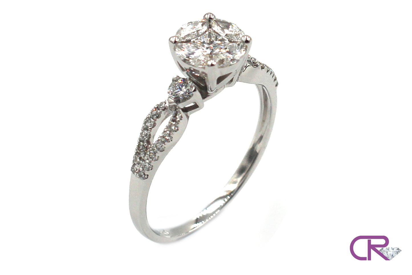 Diamond Cluster Ring