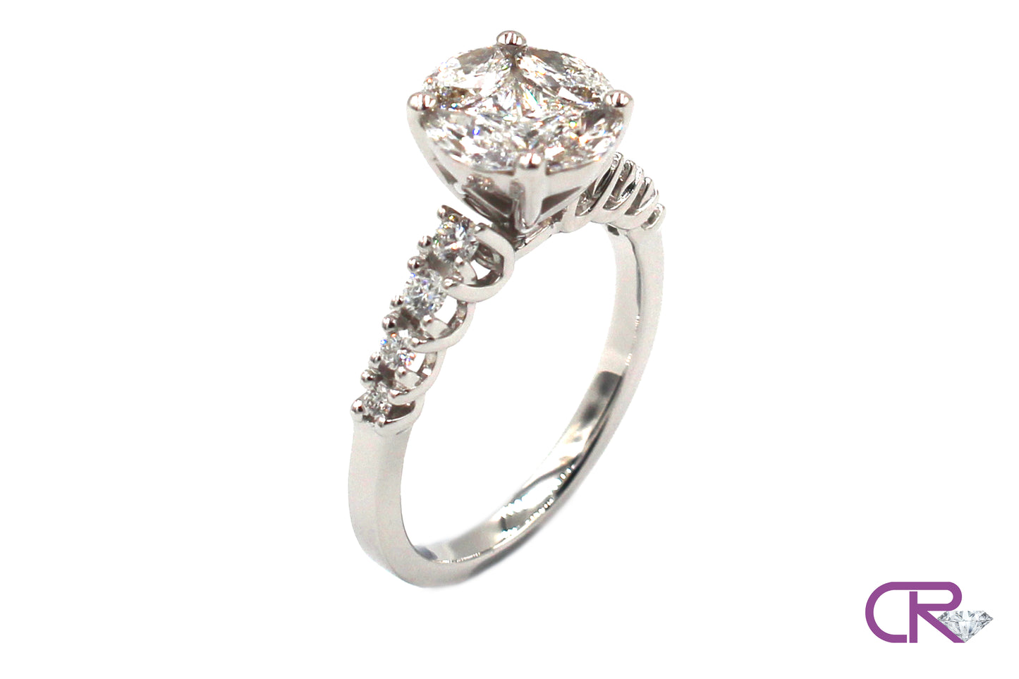 Diamond Illusion Round Ring