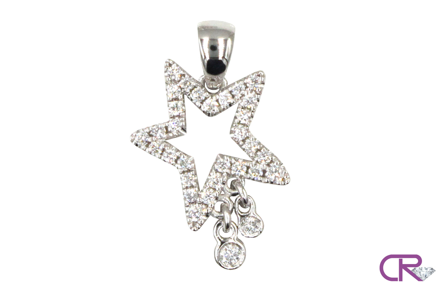 Delicate Diamond Dangle Pendant
