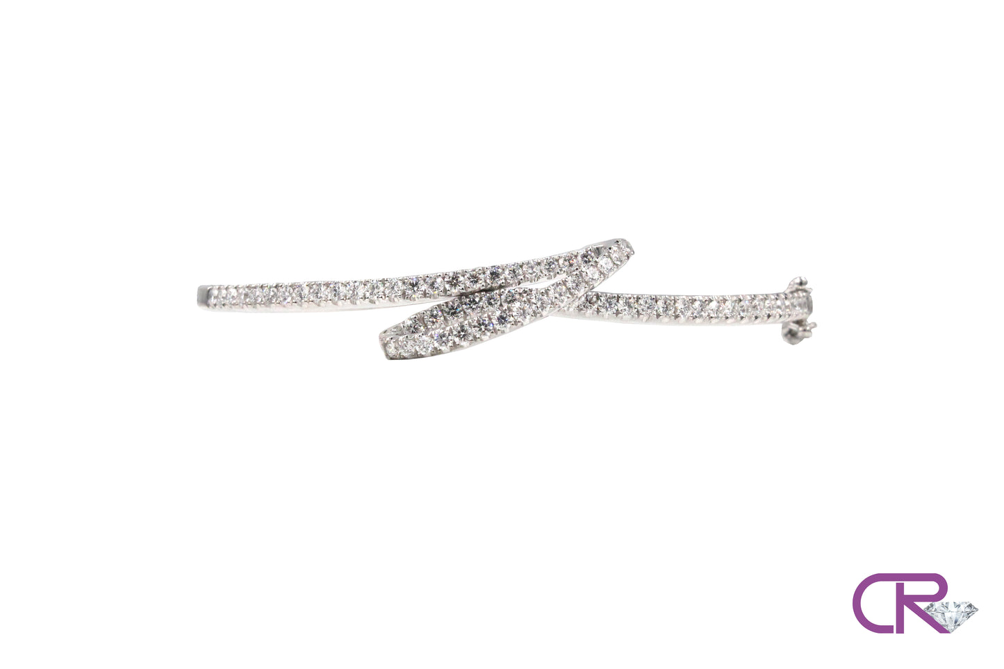 18K Diamond Bangle Bracelet