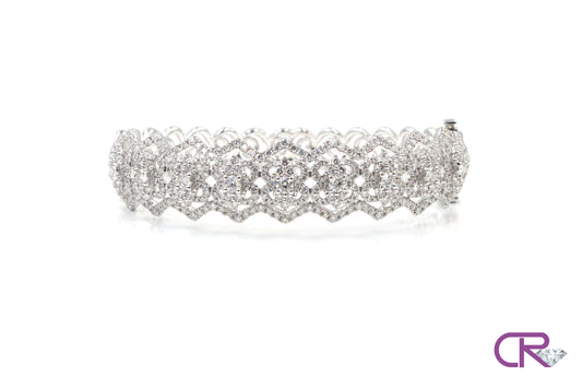 18K Diamond Vintage Bangle