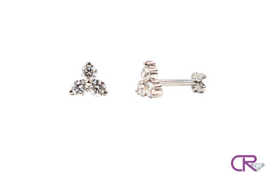 Diamond Trio Threaded Studs