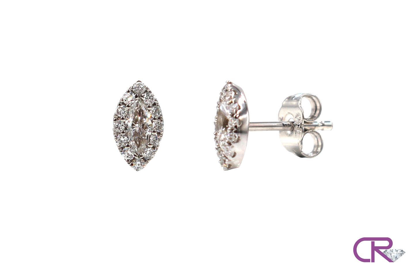 Diamond Marquise Illusion Studs