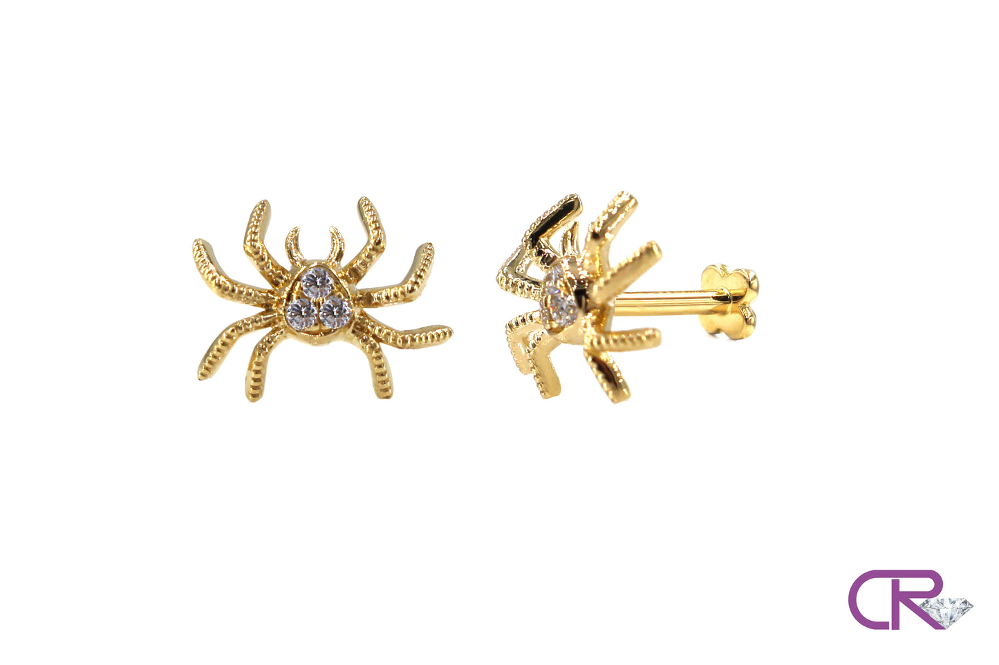 Diamond Spider Threaded Stud